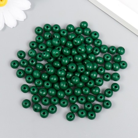 Beads for creativity tree "Green" D-0.8 cm, set 20 grams-2