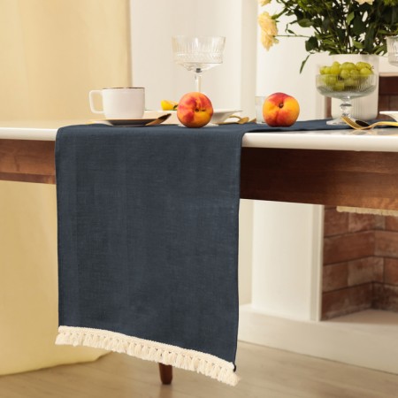 Walking on the table Ethel Linen Style 40x146 cm, central mix, 100% linen-1