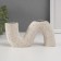 Gypsum candlestick, 2 candles "abstraction. Wave" d = 2.5 cm 3.5x16.5x8.7 cm