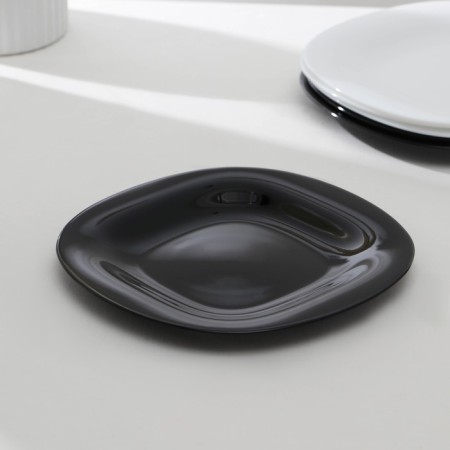 Table Luminarc Carine White & Black, glass ceramic, 18 objects, white and black color-2