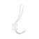 Hook furniture tundra TKD009, two -rod, white, 5 pcs