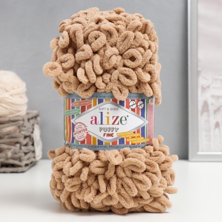 Yarn "Puffy Fine" 100% micropoliester 14.5m/100g (415 Sand)