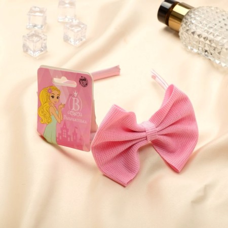 Hair cap "Baby" shine, 1 cm, pink-1