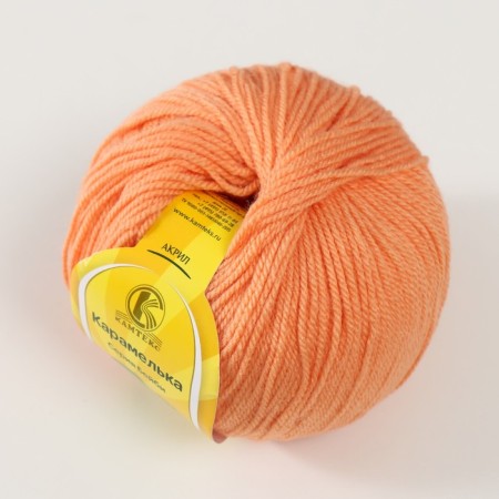 Yarn "caramel" 100% acrylic 175m/50g (037 peach)-1
