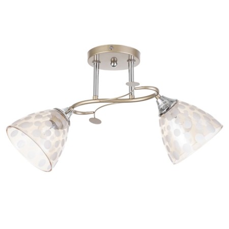 Lamp ceiling Sollar 52x25x26, 2x60W E27, gold, chrome