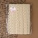 Knitted lace, 25 mm × 15 ± 1 m, beige color