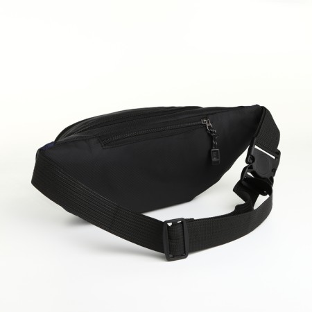Lightning waist bag, 3 outer pockets, blue/black color-3