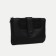 Women's wallet on the button, black color