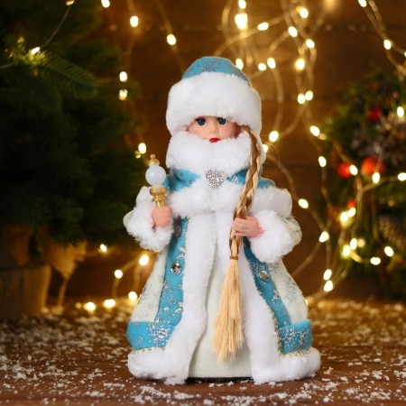 Snow Maiden "Blue fur coat" moves, 28 cm-4