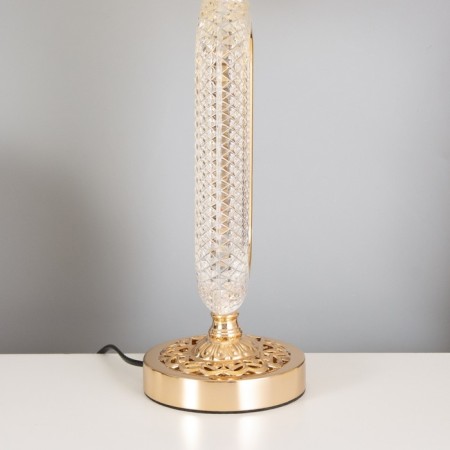 Table lamp "Reta" 1x40W E27+backlight, gold 29x29x51cm-4