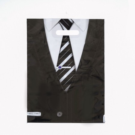 Package "Tie", polyethylene, with a cut pen, 30 x 40 cm, 60 μm