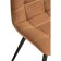 Stool on a metal frame chilli metal/velor, black/brick 44x50x85 cm