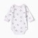 Body baby with long sleeve, white color, height 68