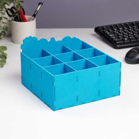 Organizer for storing little things "Unicorn" 9 departments 19x19x12-2