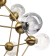Chandelier "Molecule" 12he27 Brass 80x80x65-115 cm