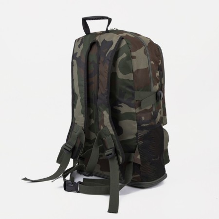 Tourist backpack, TL, 40 l, lightning department, 3 external pockets, with extension, camouflage color-3