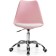 Computer chair Kolin Metal/Eco -leather/plastic, chrome/pink/white 49x56x78 cm
