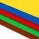 Color felt set, thickness 1 mm, A4 format, soft, 5 sheets, 5 colors, bright colors