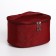 Cosmetic bag with lightning, burgundy color