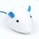 A toy for cats "Mouse with cat mint", 5 cm, white