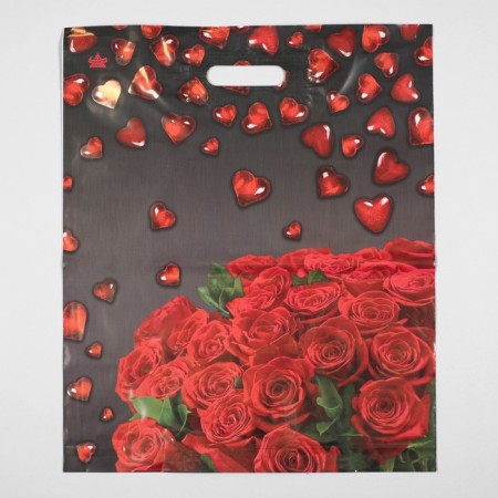 Package "Marmalade hearts", polyethylene with a cut pen, 60 μm, 38 x 45 cm