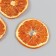Decor for creativity "Dried oranges" Orange color, 5 cm (set 3 pcs)