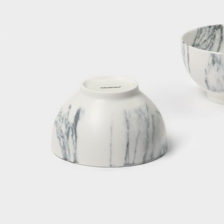 Набор салатников фарфоровых Magistro Real Marble, 380 мл, 11,6×6,5 см, 2 шт-5