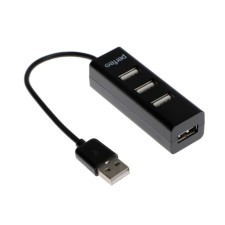 USB border (Hub) Perfeo PF-HYD-6010H, 4 ports, USB 2.0, black
