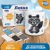 Mug for decorating polymer clay "Gray Raccoon", 300 ml