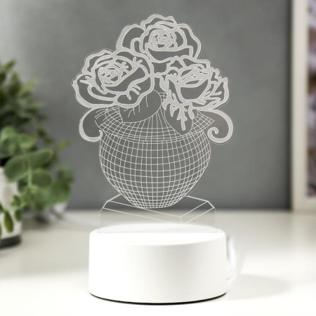 Light "Vase with Flowers" Led RGB from the RISALUX network-1