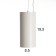 Lucas Lumber LED 10W 4000k white 9.5x9.5x20-120 cm
