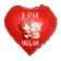 Foil ball 18 "I love you. Bear", heart
