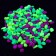 Decorative pebbles, fluorescent mix: lemon, green, purple, 800 g, fr. 8-12 mm