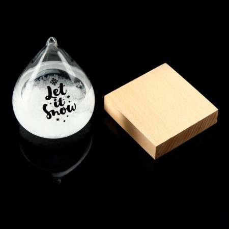 Barometer - Stormglass "Snowball" 11x8cm-1