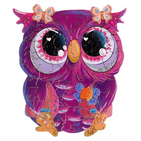 Figure puzzle "Owl", series "Funny toys"-1
