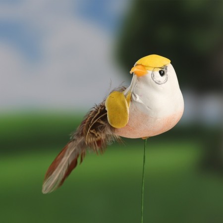 Plug "bird Blide Blue" 3x5cm/9cm, set 12pcs-7