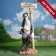 Garden figure "Dog - Object is protected" 61x24cm