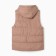 Warmed female vest, brown color, size 60