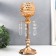 Summary Metal for 1 candle "Scales flower" gold 32x11x11 cm
