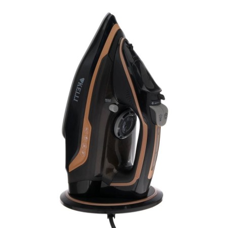 Iron Kelli KL-1645, 2600 W, ceramic sole, wireless, 320 ml, black-3
