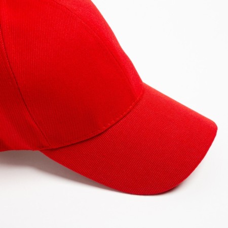 Monophone baseball cap, size 58, red color-3