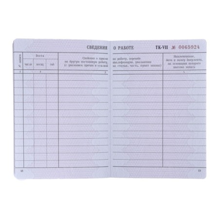 Form "Workbook" without hologram-2