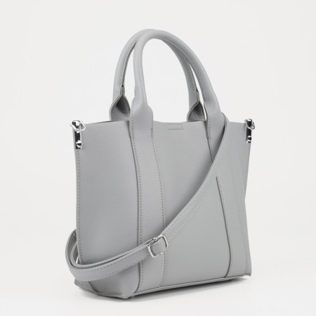 Bag Women's Tout with zipper, gray color-1