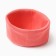 Snood for children, coral color, size 25x26 cm