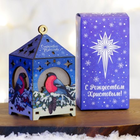 The desktop flashlight of "Happy Christmas", 5 x 5 x 10 cm.-1