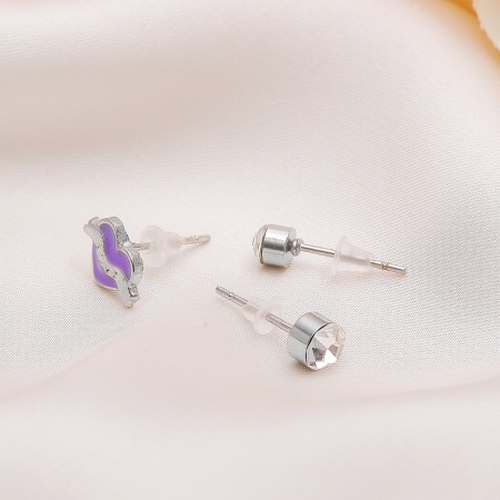 Pusets 3 pairs "Heart" angel, color mix-6