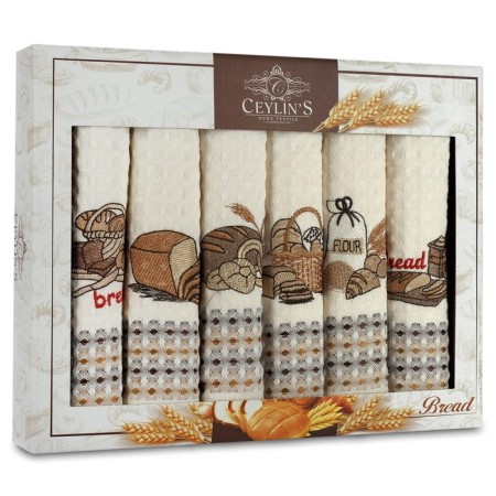 A set of wuffed napkins Diva Afrodita Ceylin "Bread", size 50x70 cm, 6 pcs-1