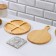 Set of Dolyan dishes, Menzhitsa D = 20 cm, cutting board 25 × 17 × 1.2, stand under the mug as a gift