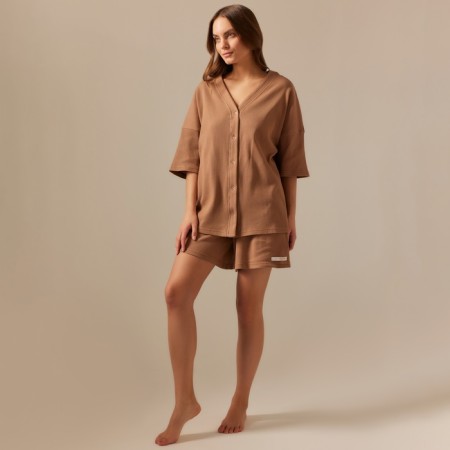 Home suit (shirt and shorts) SL Home p. L, coffee-3