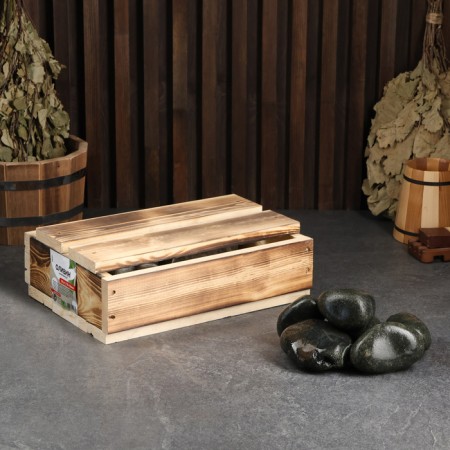 Bath stone "Olivin" 10 kg box, polished-5